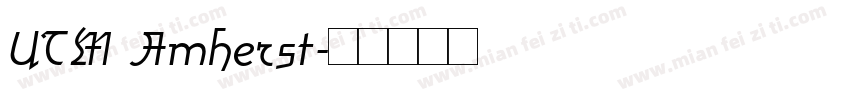 UTM Amherst字体转换